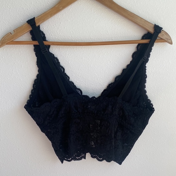 Cosabella Plungie Longline Bralette Black Women’s SZ Medium - Picture 5 of 10